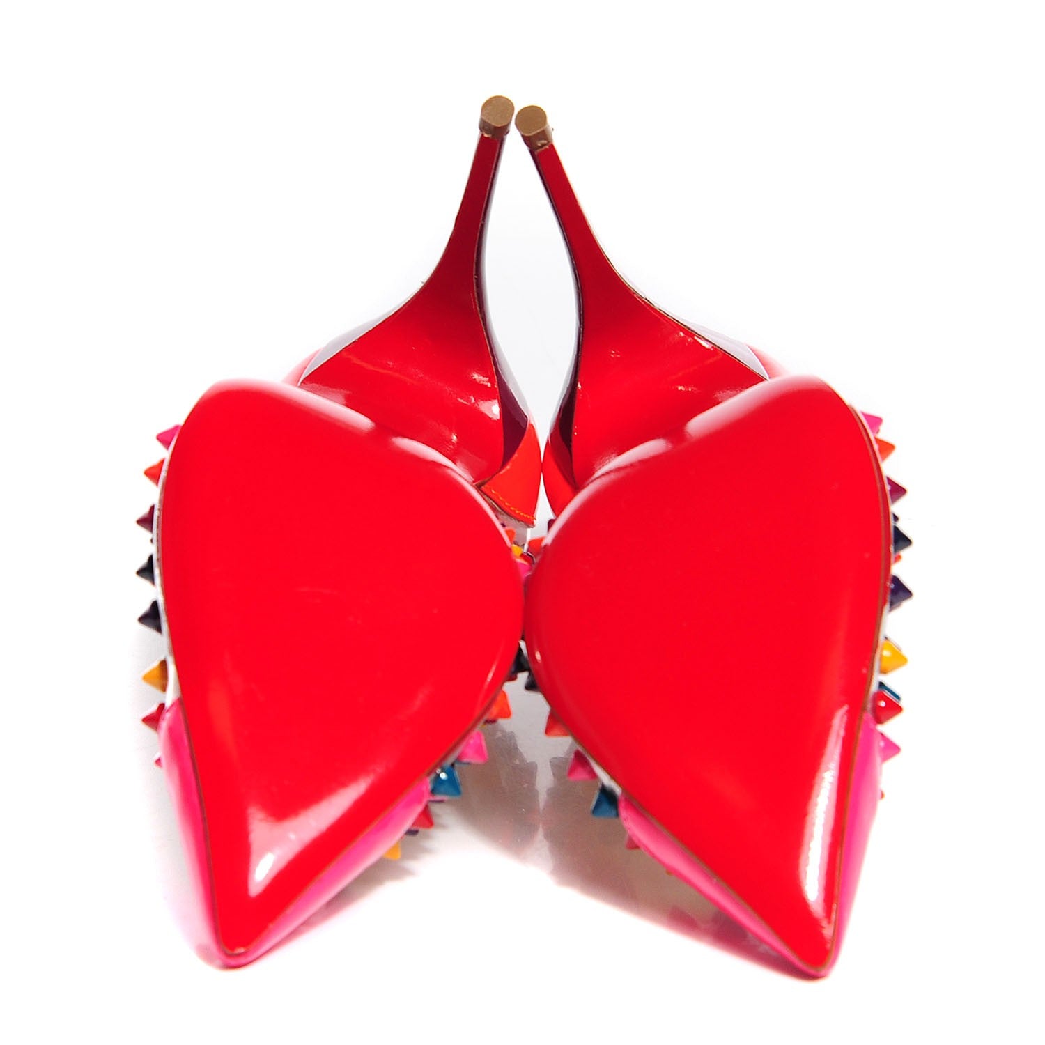 Christian Louboutin Patent Spiked Pigalle 120 Pumps 36 Multicolor 5 of 6