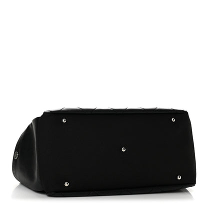 Chanel Coated Canvas Quilted Paris Biarritz Shoulder Bag Black 4 of 12