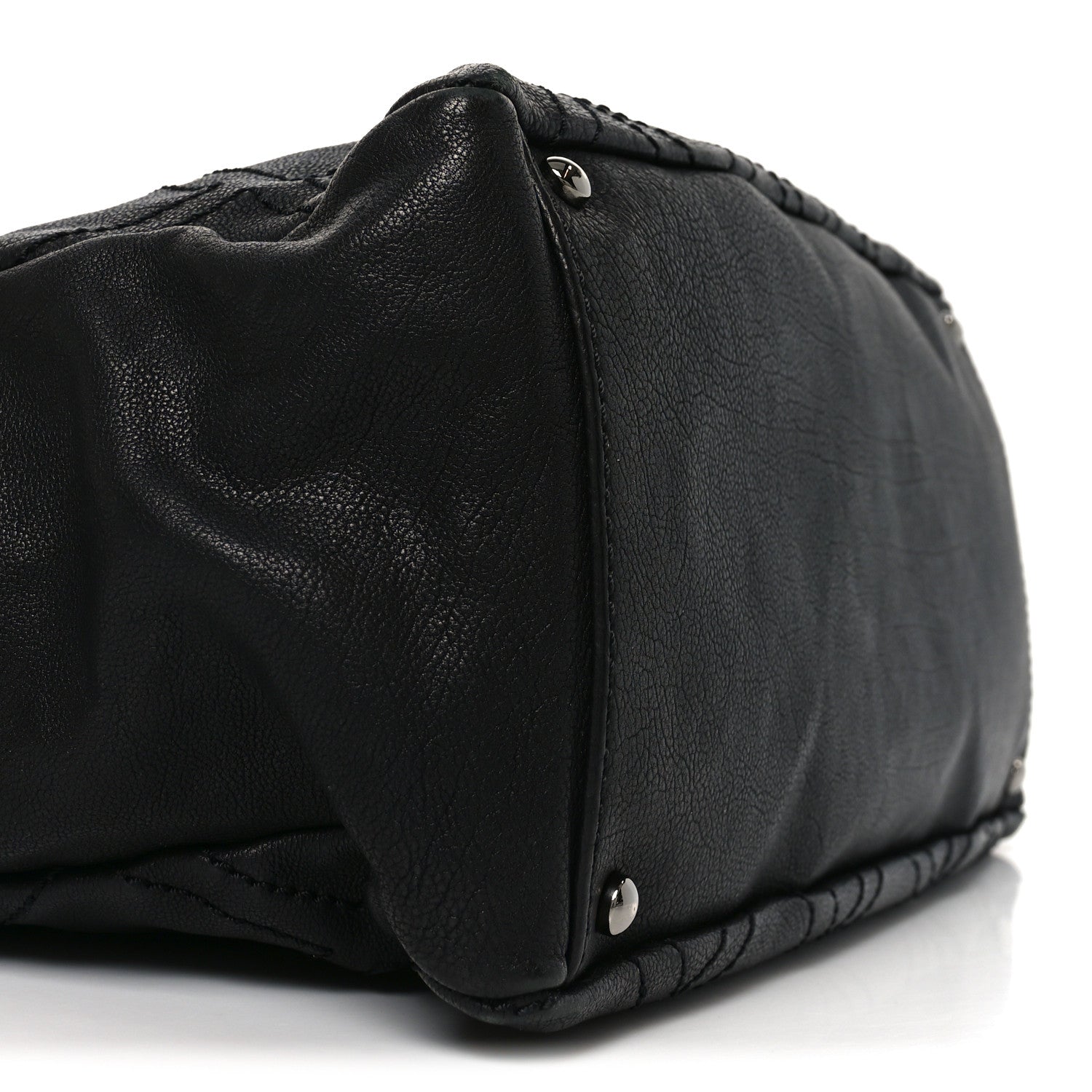 Chanel Calfskin Small Diamond Stitch Tote Black 9 of 10