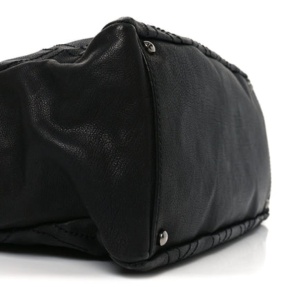 Chanel Calfskin Small Diamond Stitch Tote Black 9 of 10