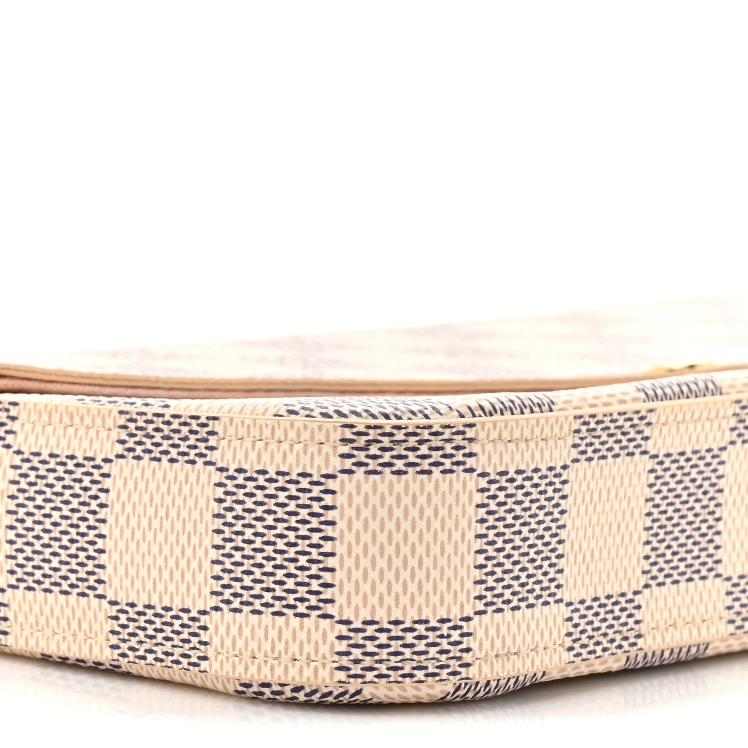 Louis Vuitton Damier Azur Pochette Felicie Chain Wallet Rose Ballerine 13 of 18