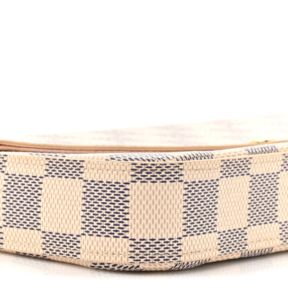 Louis Vuitton Damier Azur Pochette Felicie Chain Wallet Rose Ballerine 13 of 18