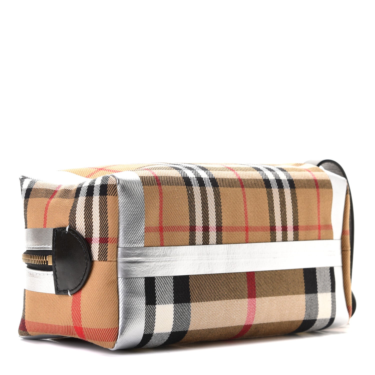 Burberry Vintage Check Cosmetic Case Silver 4 of 8
