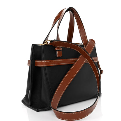 Loewe Calfskin Small Gate Tote Pecan Black 3 of 13