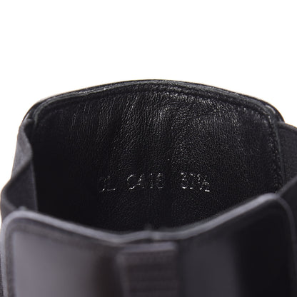 Christian Dior Glazed Calfskin Crystal Tomboy Ankle Boots 37.5 Black 9 of 10