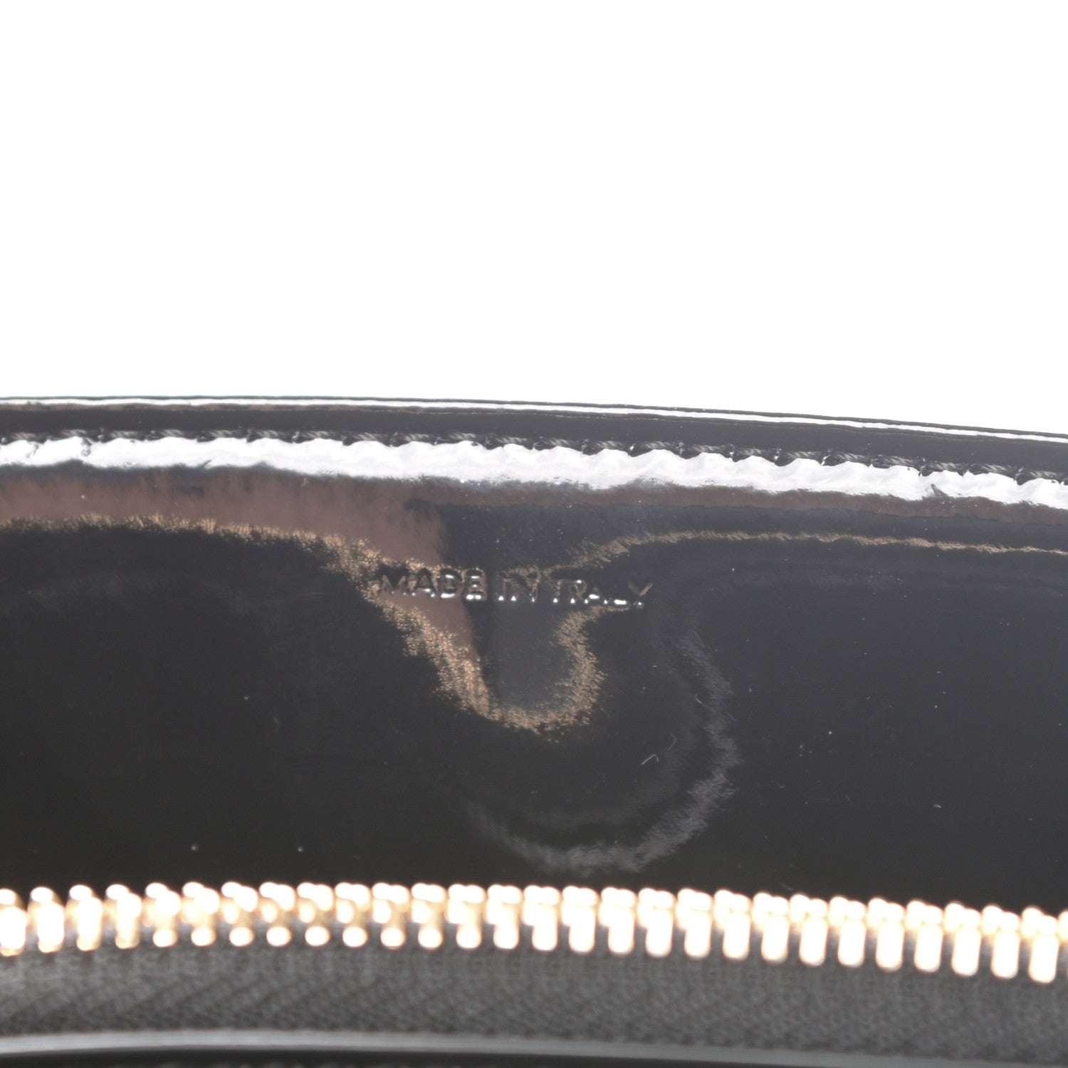 Celine Patent Calfskin Small 16 Top Handle Bag Black 7 of 13