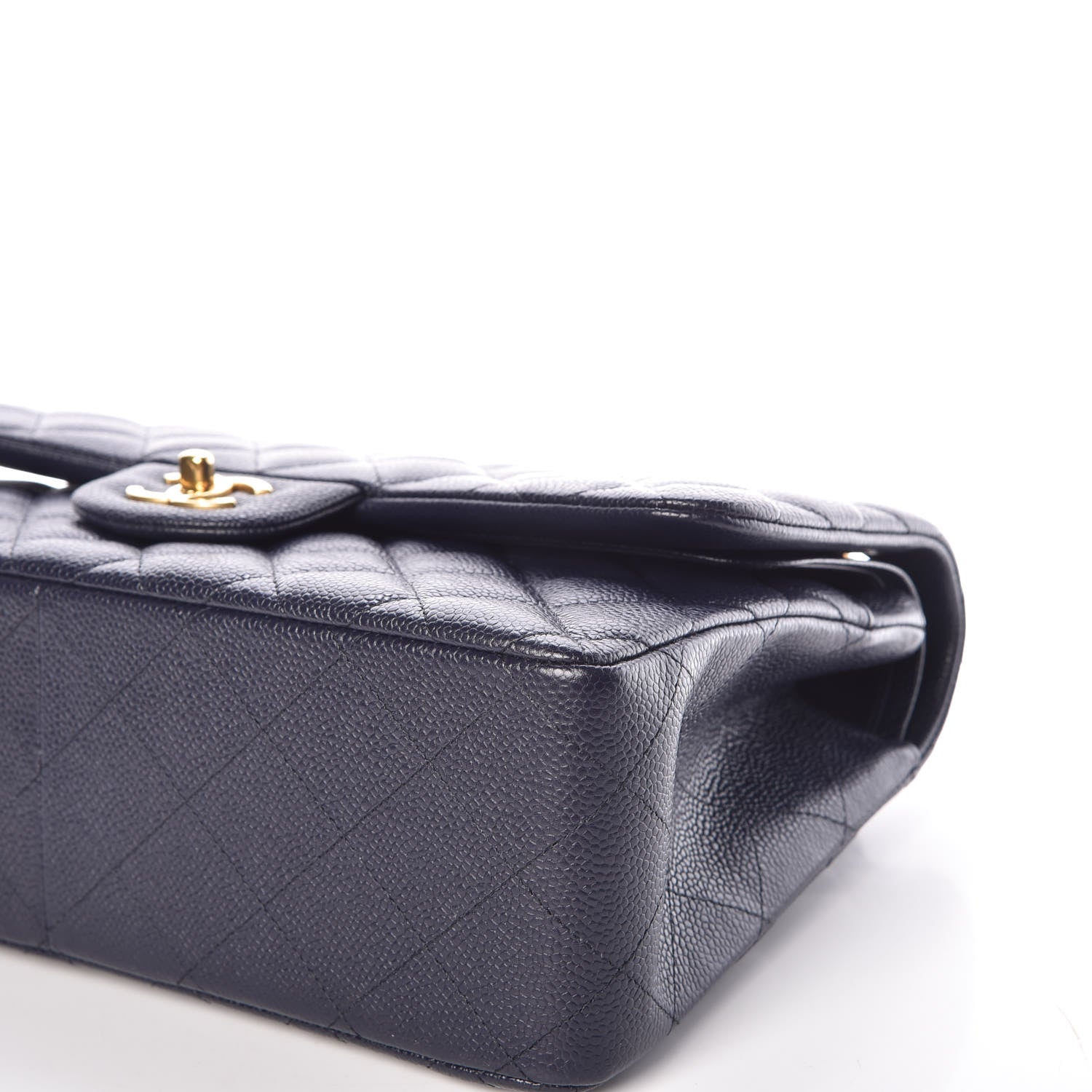 Chanel Caviar Quilted Jumbo Double Flap Navy 9 of 10