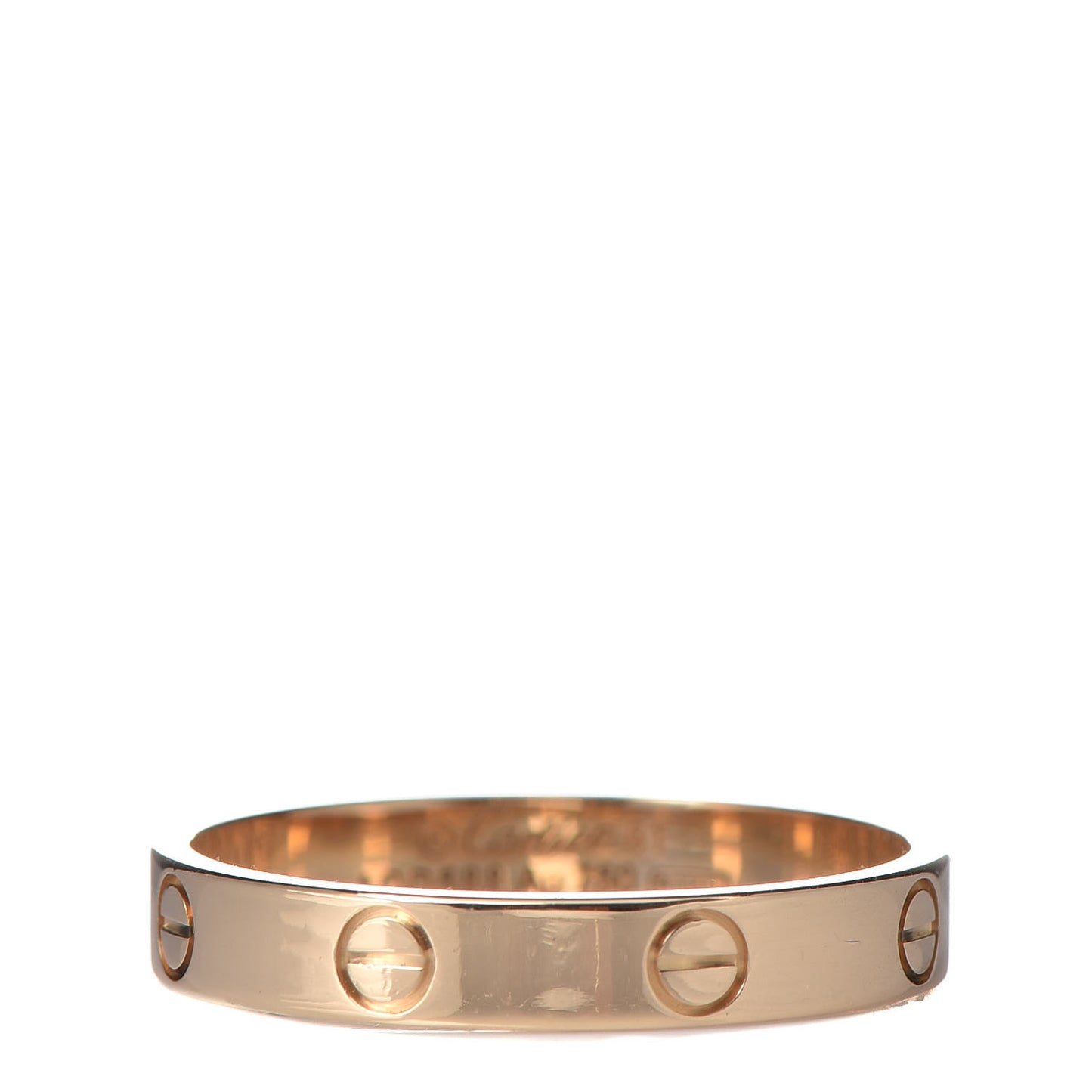 18K Yellow Gold 3.5mm LOVE Wedding Band Ring 61 9.5