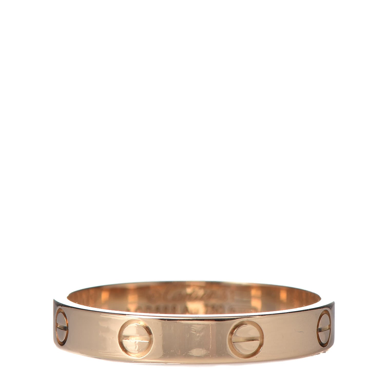 Cartier 18K Yellow Gold 3.5mm LOVE Wedding Band Ring 61 9.5 3 of 5