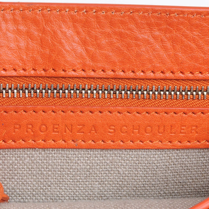 Proenza Schouler Textured Leather PS11 Wristlet Clutch Orange 6 of 8