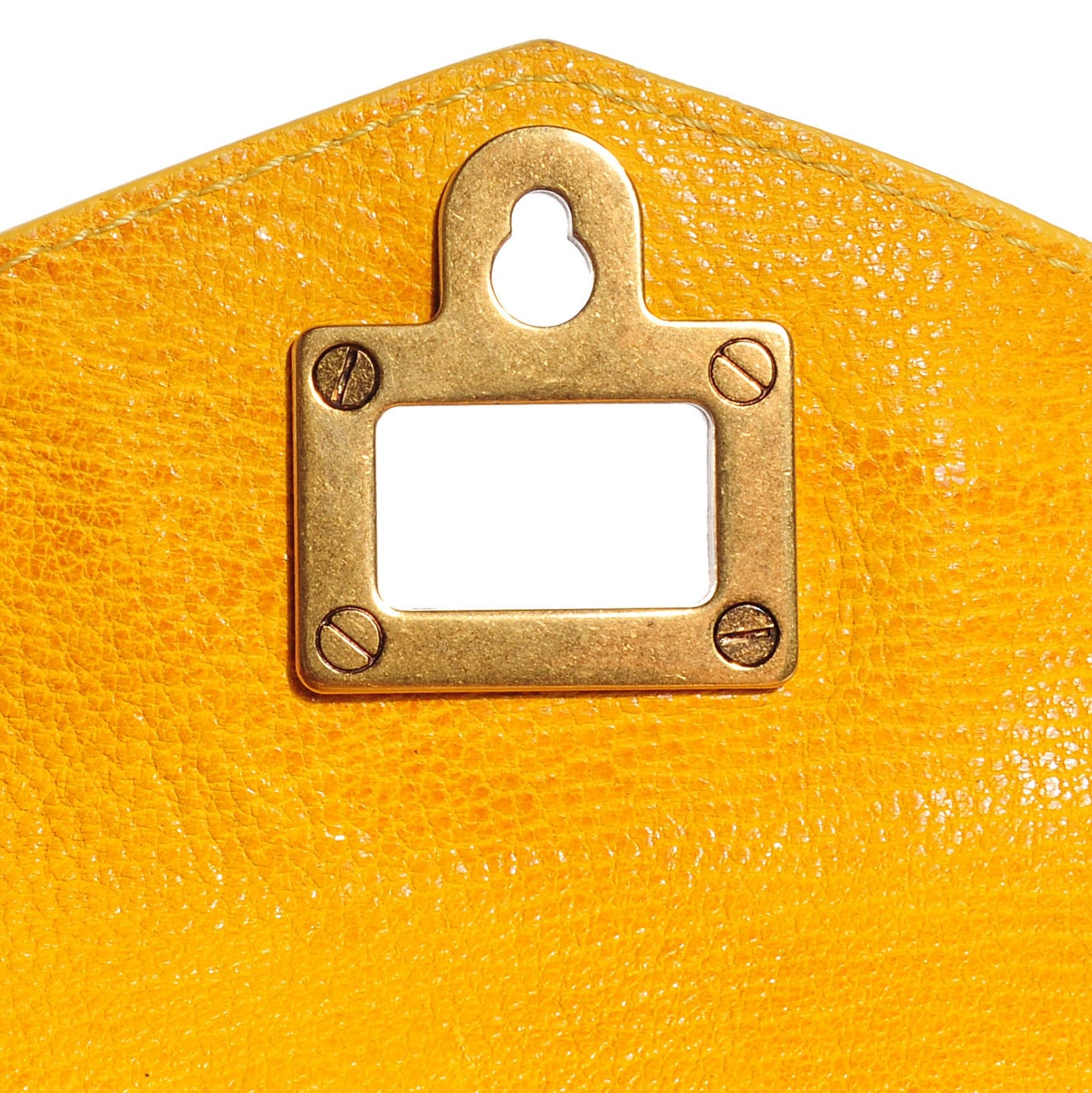 Lambskin PS1 Large Satchel Mustard