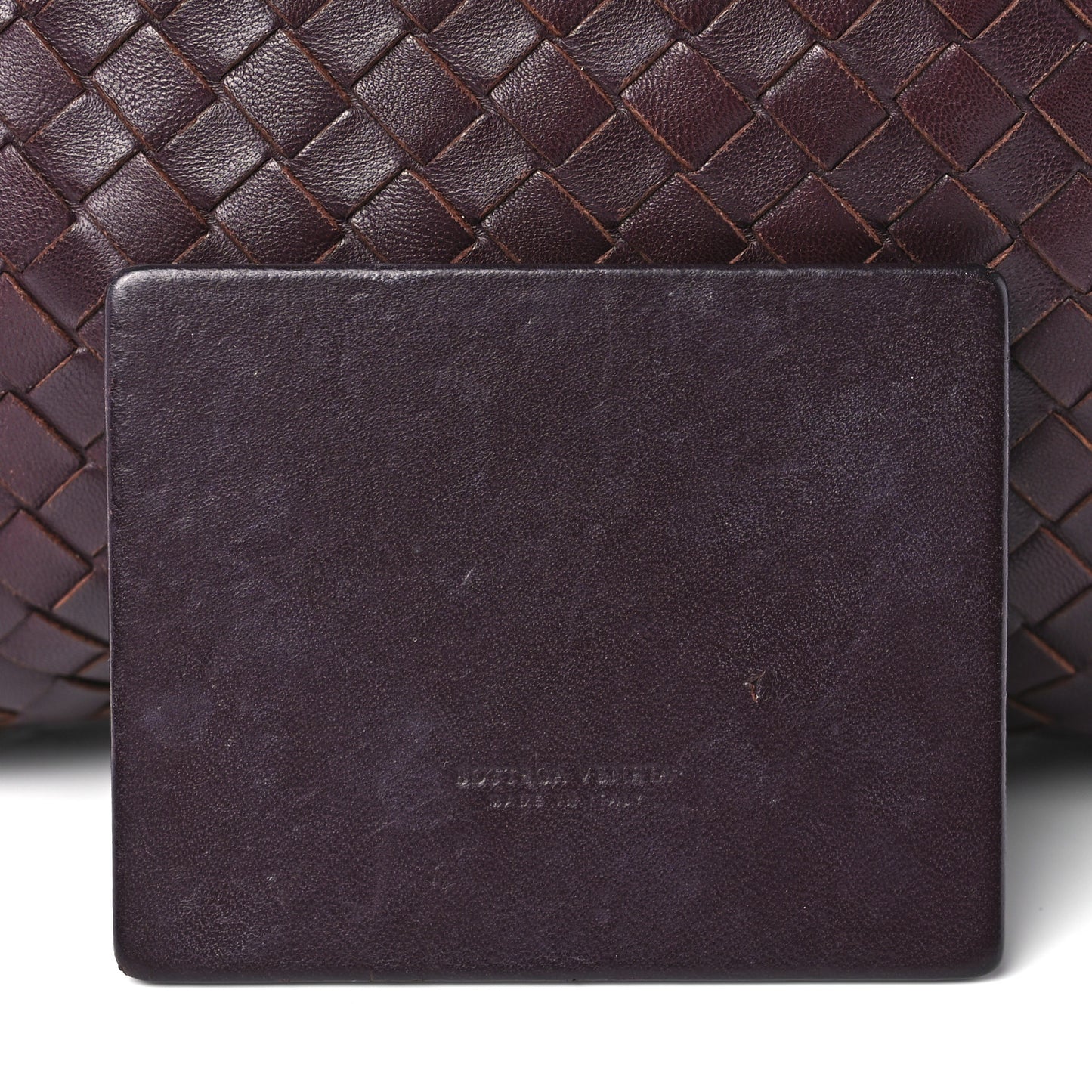 Nappa Intrecciato Nodini Crossbody Messenger Burgundy