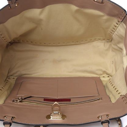 Valentino Garavani Vitello Medium Rockstud Tote Alpaca 5 of 13