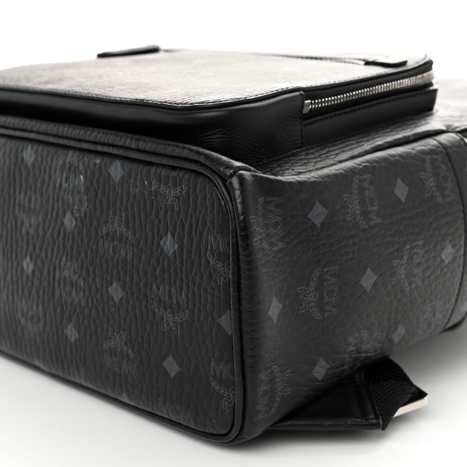 MCM Visetos Medium Stark Backpack Black 9 of 10