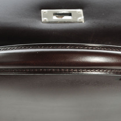 Hermes Box Kelly Sellier 28 Chocolate 14 of 20