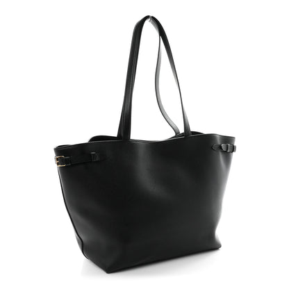 Celine Grained Calfskin Triomphe Medium Cabas Anais Black 3 of 10