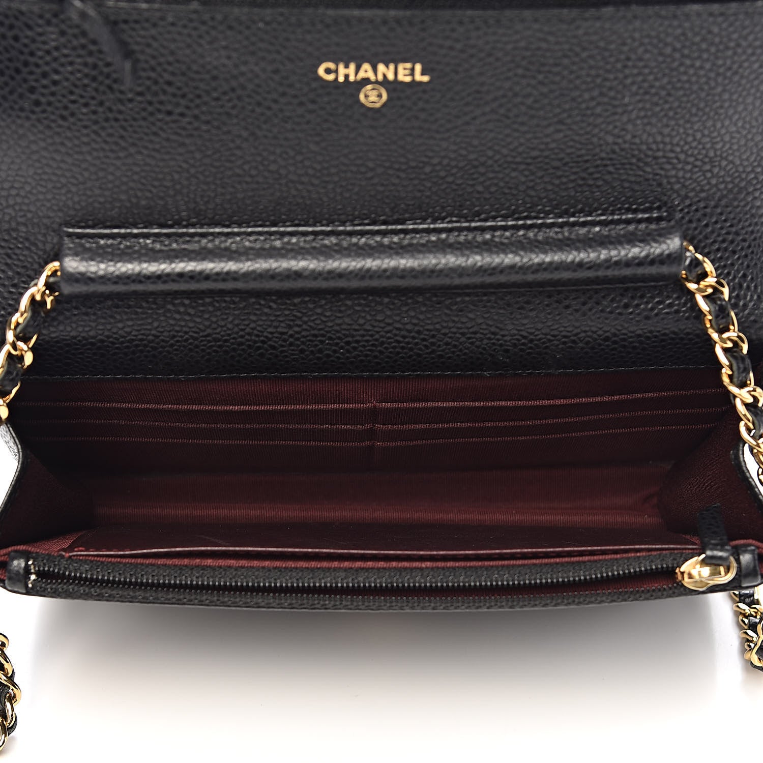 Chanel Caviar Quilted Wallet On Chain WOC Black 5 of 12