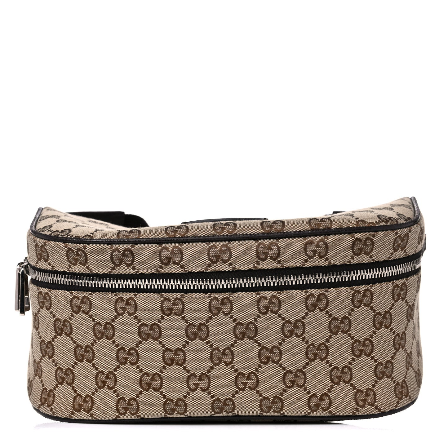 Monogram Dollar Calfskin Waist Pouch Beige Ebony Testa di Moro Marrone Scuro