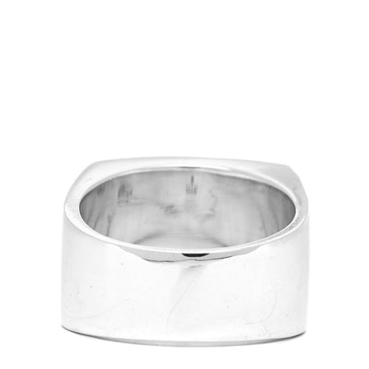 Gucci Sterling Silver Hammered Signet Ring 59 8.75 3 of 5