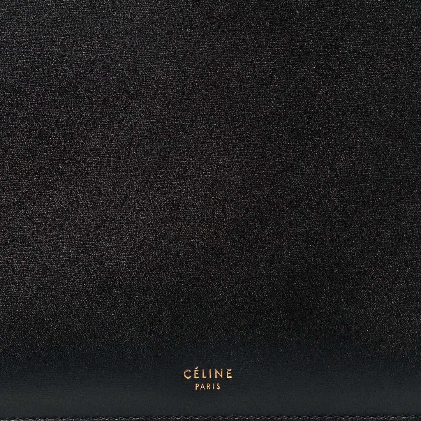 Box Calfskin Medium Clasp Bag Black