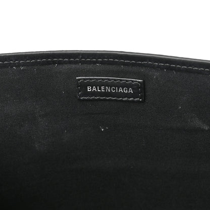 Balenciaga Cotton Canvas Calfskin S Navy Cabas Black 7 of 11