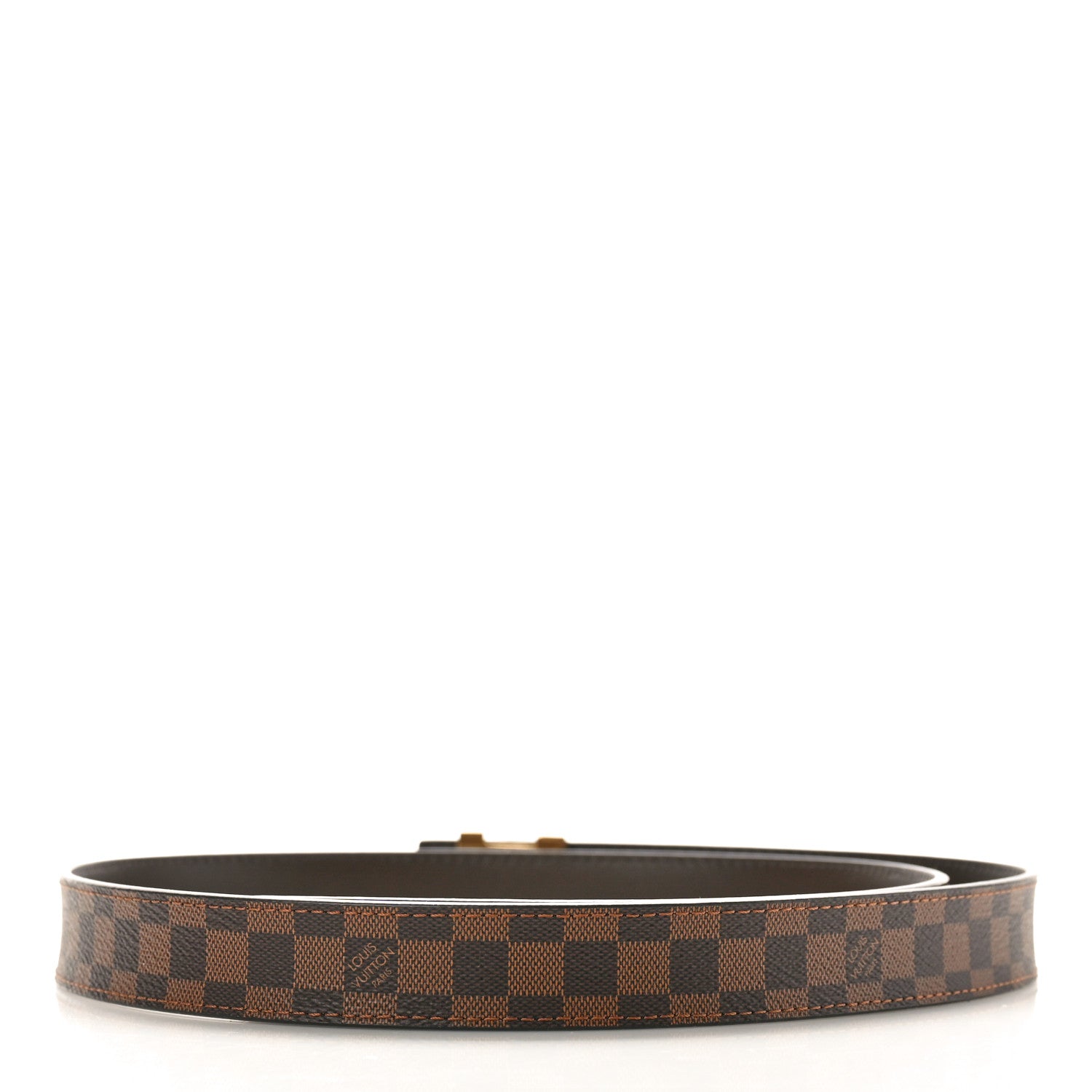 Louis Vuitton Mini Damier Ebene 25mm LV Initiales Belt 90/36 2 of 3