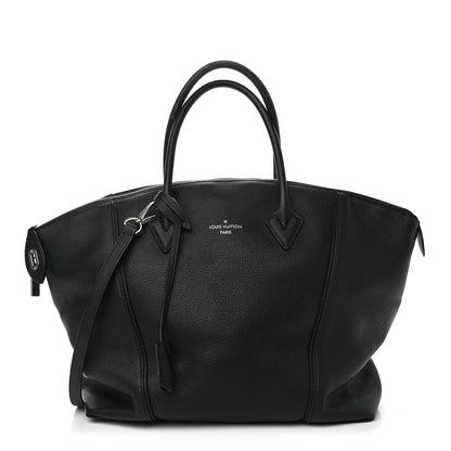 Louis Vuitton Veau Cachemire Soft Lockit MM Black 1 of 15