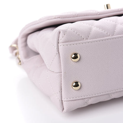 Chanel Caviar Quilted Mini Coco Handle Flap Lilas Lilac 6 of 11