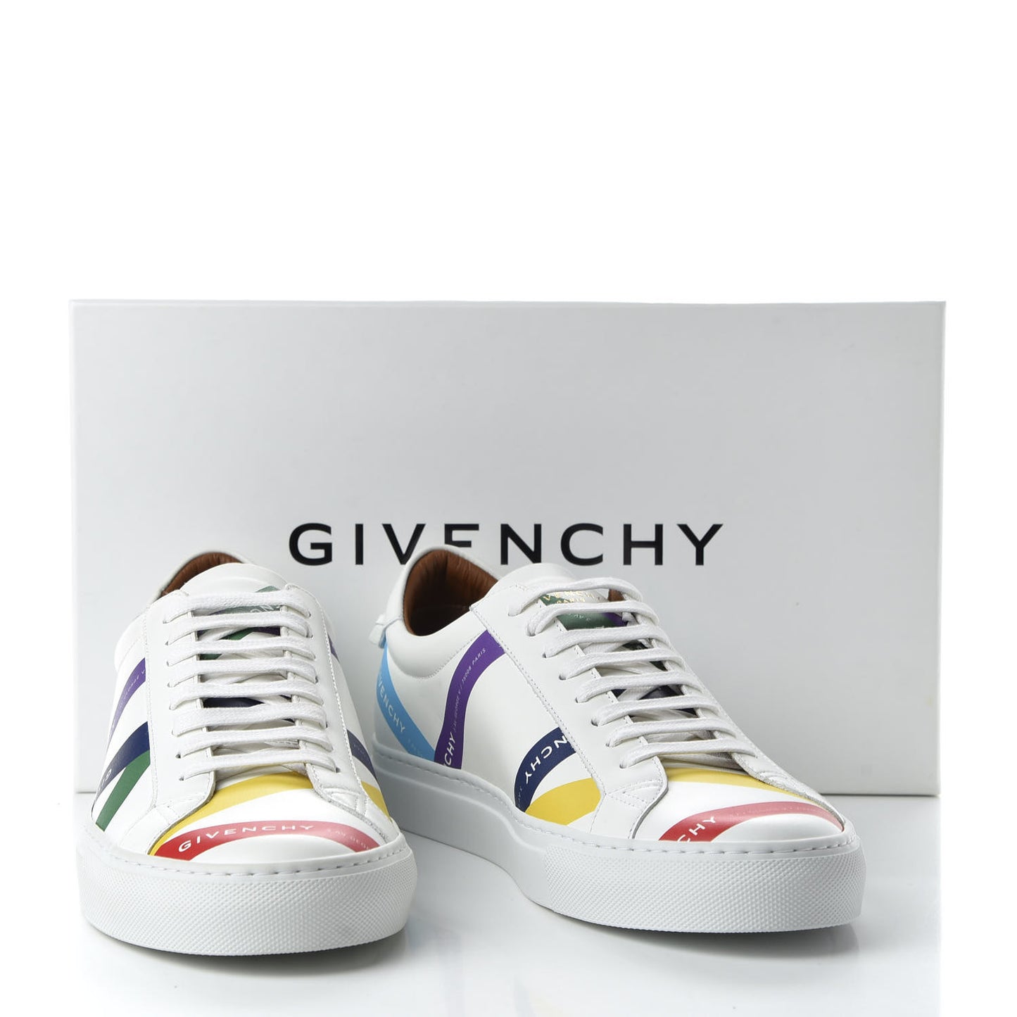 Calfskin Logo Tape Womens Urban Street Sneakers 41 White