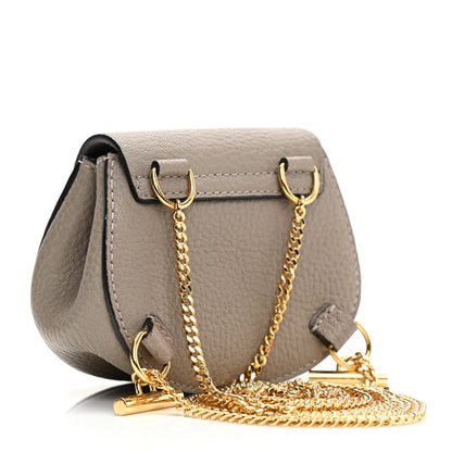 Chloe Grained Lambskin Mini Drew Crossbody Backpack Motty Grey 2 of 6