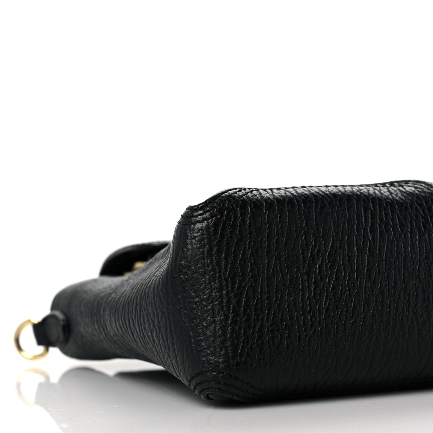 Textured Calfskin Mini Pashli Satchel Black