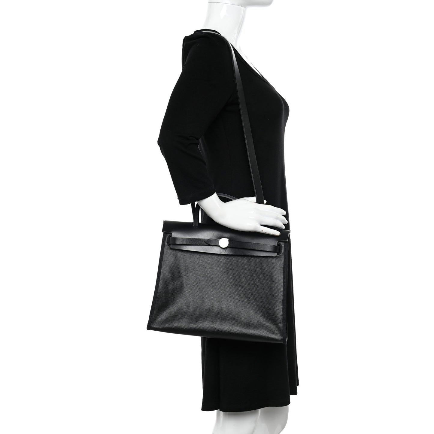 Toile H Berline Vache Hunter Herbag Zip PM 31 Black Ecru