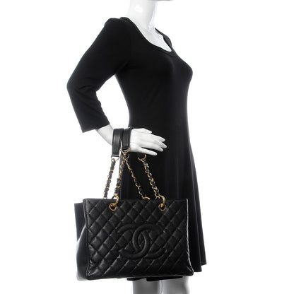 Chanel Caviar Quilted Grand Shopping Tote GST Black 2 of 12