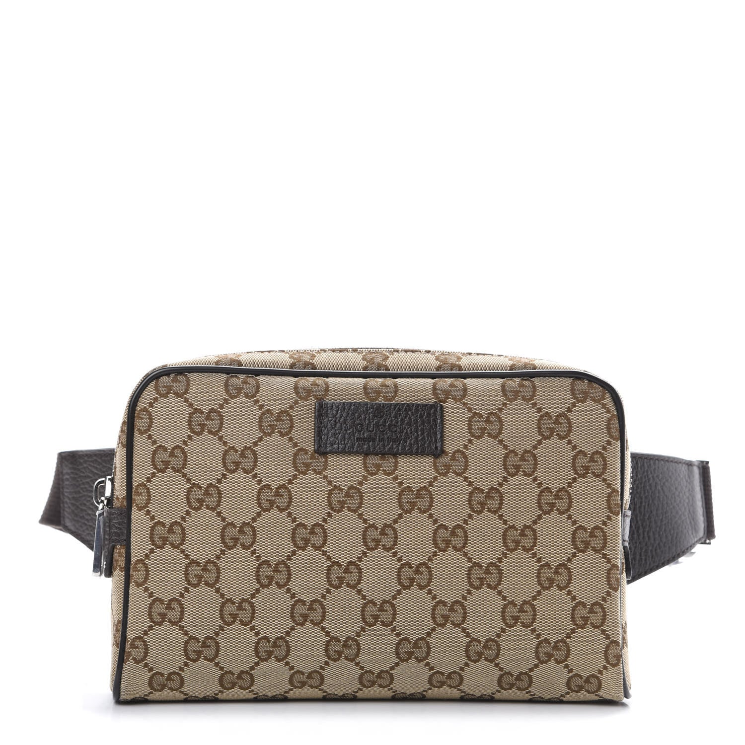 Gucci Monogram Belt Bag Dark Brown 1 of 10
