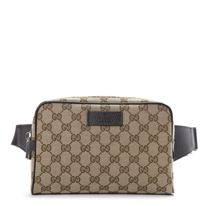 Gucci Monogram Belt Bag Dark Brown 1 of 10
