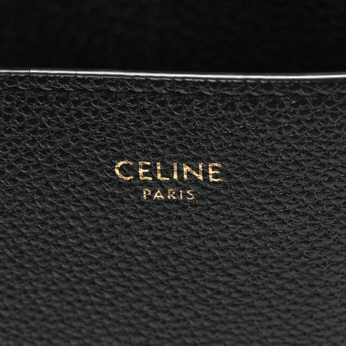 Soft Grained Calfskin Sangle Bucket Bag Black