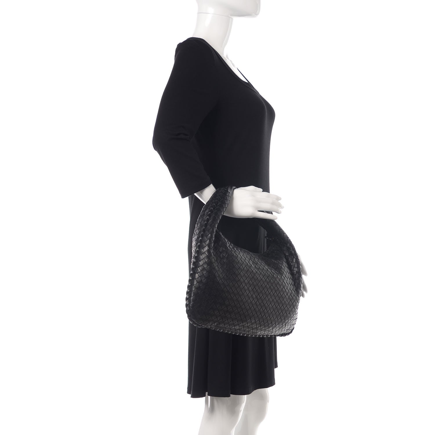 Bottega Veneta Nappa Intrecciato Medium Veneta Hobo Black 2 of 10