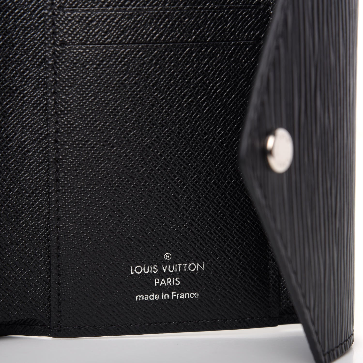 Louis Vuitton Epi Victorine Wallet Black 6 of 7