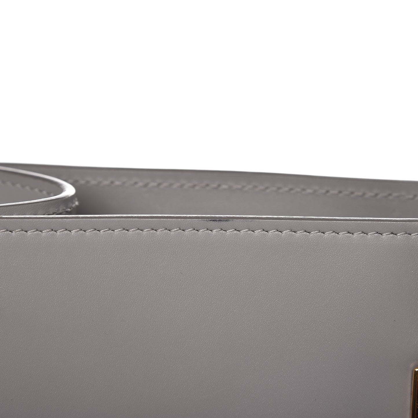 Soft Calfskin Medium Cable Shopper Tote Gris Vison