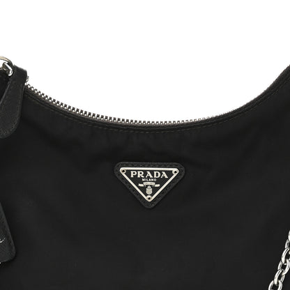 Prada Nylon Re-Edition 2005 Shoulder Bag Black 8 of 11