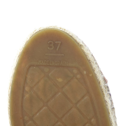 Chanel Tweed CC Espadrilles 37 Pink Multicolor 10 of 10