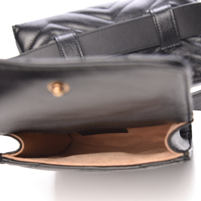 Gucci Calfskin Matelasse GG Marmont 2.0 Multi Belt Bag 85 34 Black 5 of 13