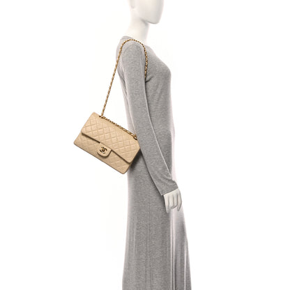 Chanel Lambskin Quilted Medium Double Flap Beige 2 of 13