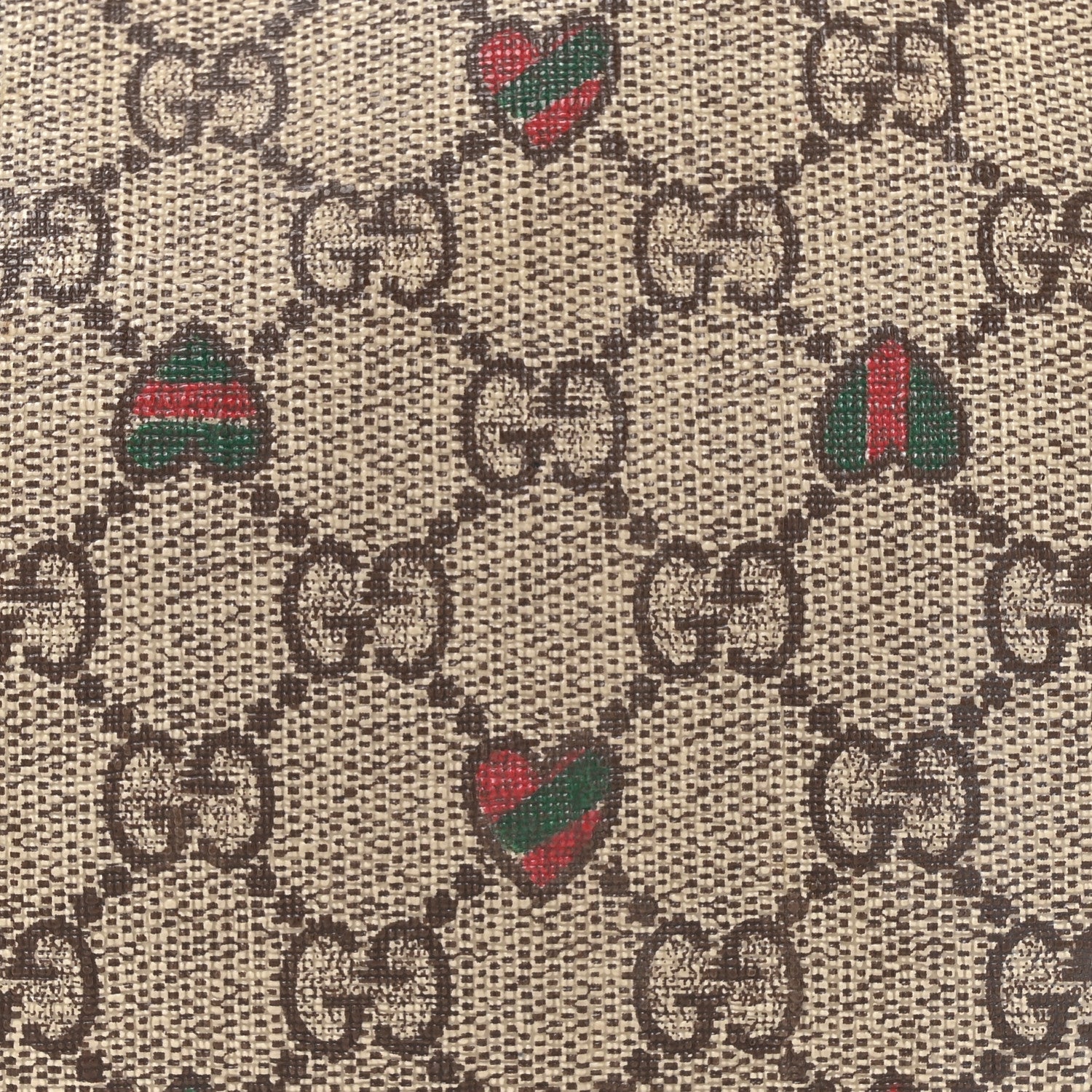 Gucci GG Plus Monogram Hearts Medium Joy Boston Dark Brown 8 of 15
