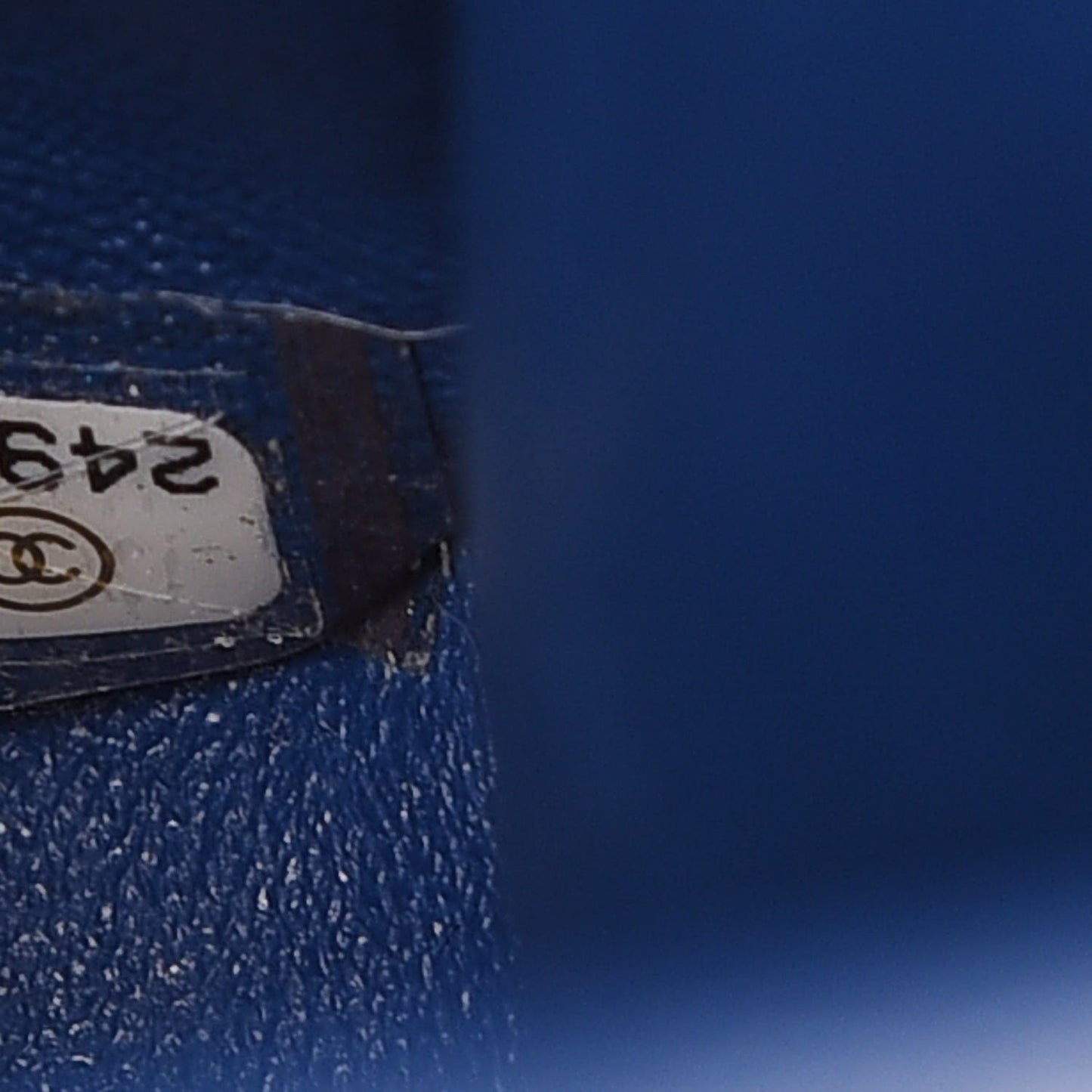 Caviar Quilted Medium Double Flap Dark Blue
