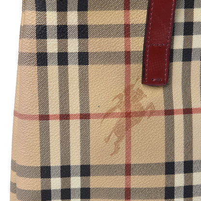 Burberry Haymarket Check Small Tote Red 15 of 15