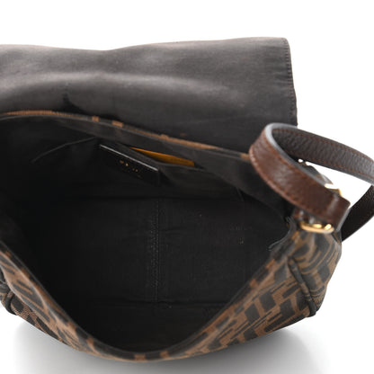Fendi Zucca Vitello Artic Small Messenger Bag Tobacco Castagna 5 of 10