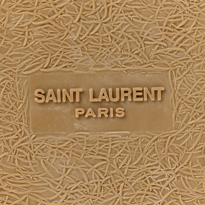 Saint Laurent Canvas Nappa Elba Light Logo Embroidered Espadrilles 38.5 Black 8 of 10