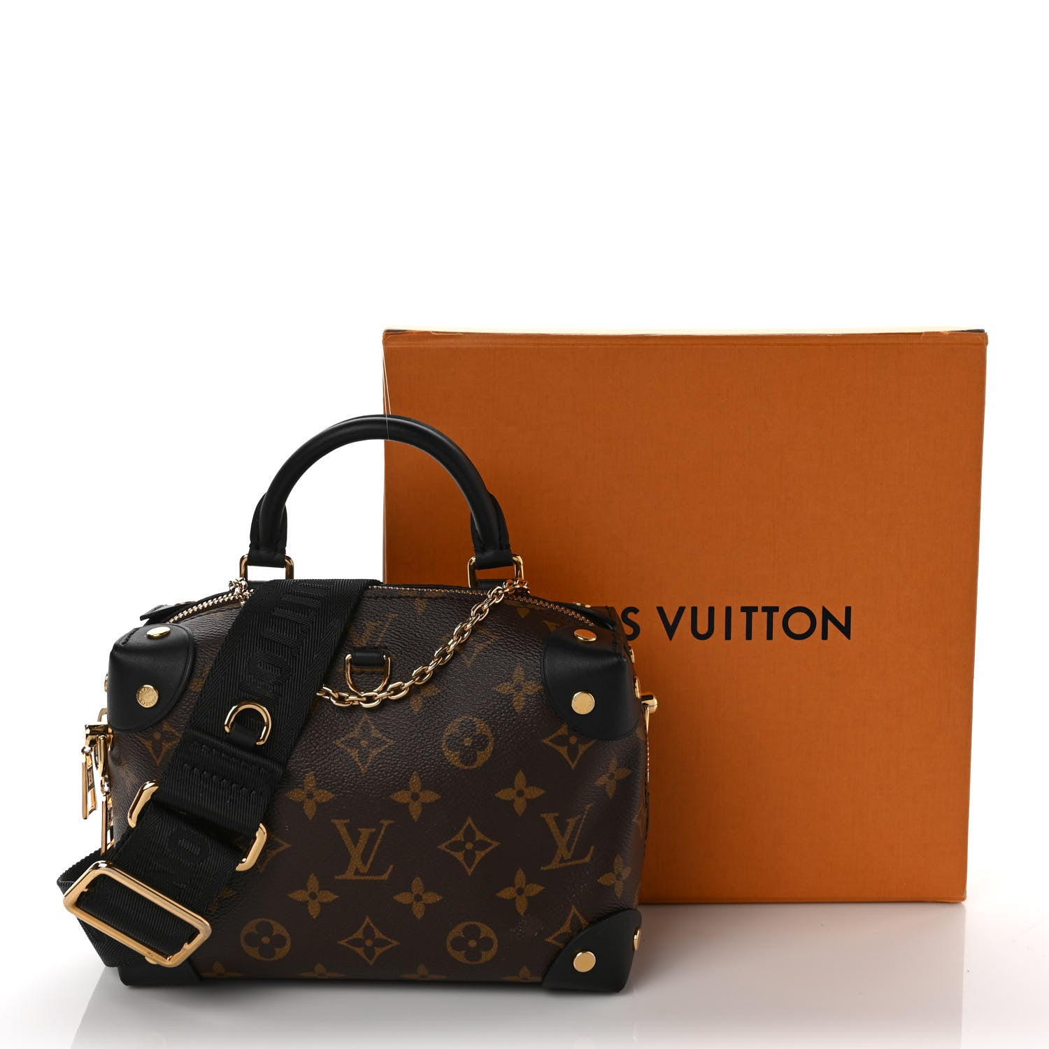 Louis Vuitton Monogram Petite Malle Souple Black 10 of 10