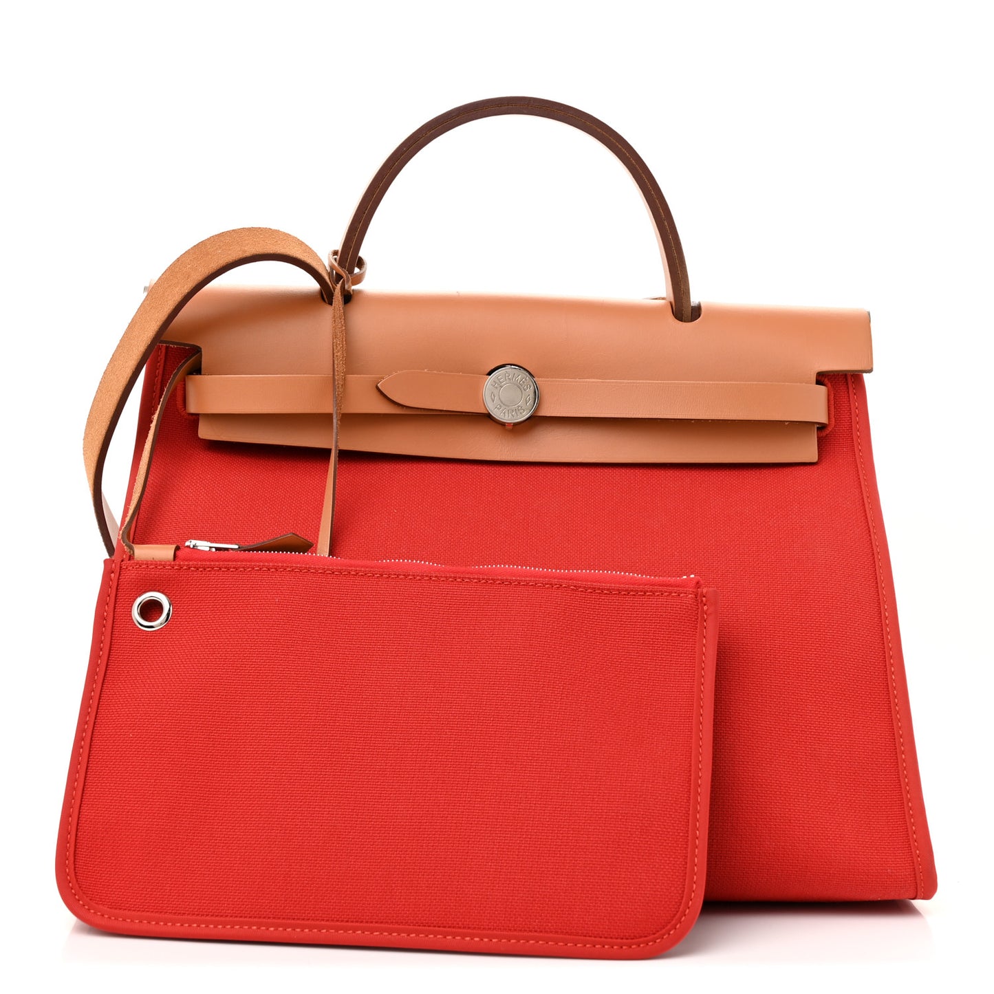 Military Vache Hunter Toile Herbag Zip 31 PM Rouge Tomate Natural
